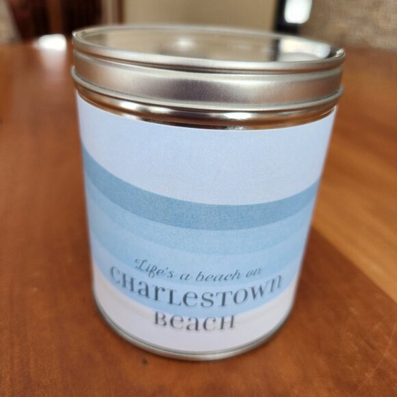 NWT Aunt Sadie’s x Kate Nelligan "Charlestown Beach" Ocean Scented Candle Tin - Picture 5 of 7